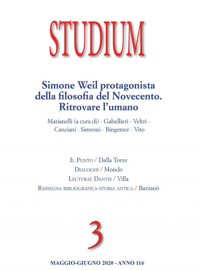 Studium - Simone Weil protagonista della filosofia del Novecento. Ritrovare l'umano