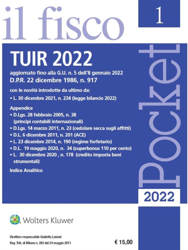 TUIR 2022 - Pocket il fisco