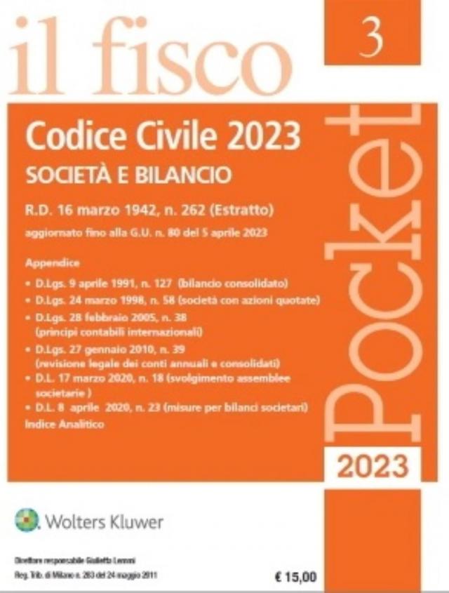 Codice Civile 2023 Società e Bilancio