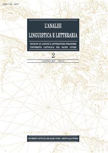 L'Analisi Linguistica e Letteraria 2007-2