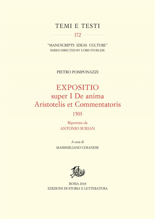 Expositio super I De anima Aristotelis et Commentatoris, 1503