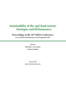 Sustainability of the Agri-food System: Strategies and Performances