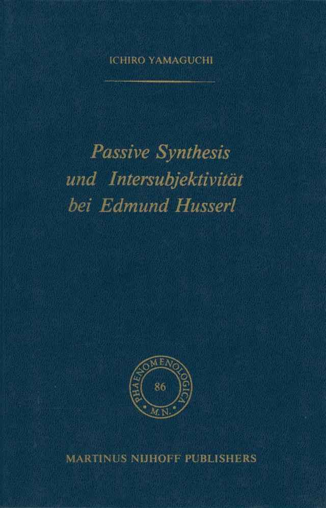 Passive Synthesis und Intersubjektivität bei Edmund Husserl