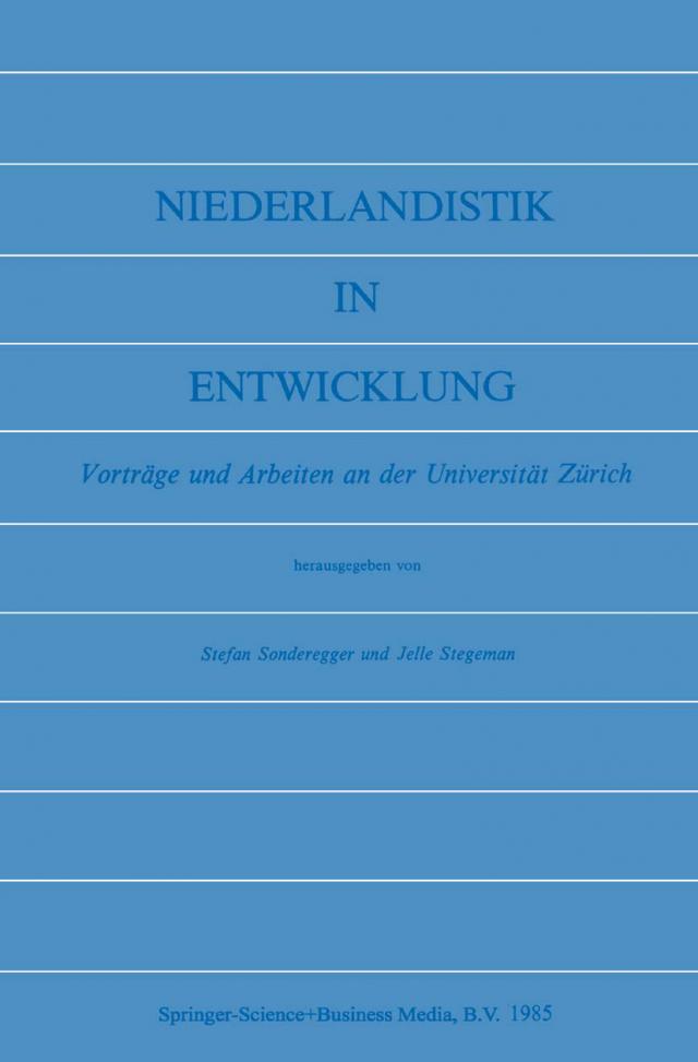 Niederlandistik in Entwicklung