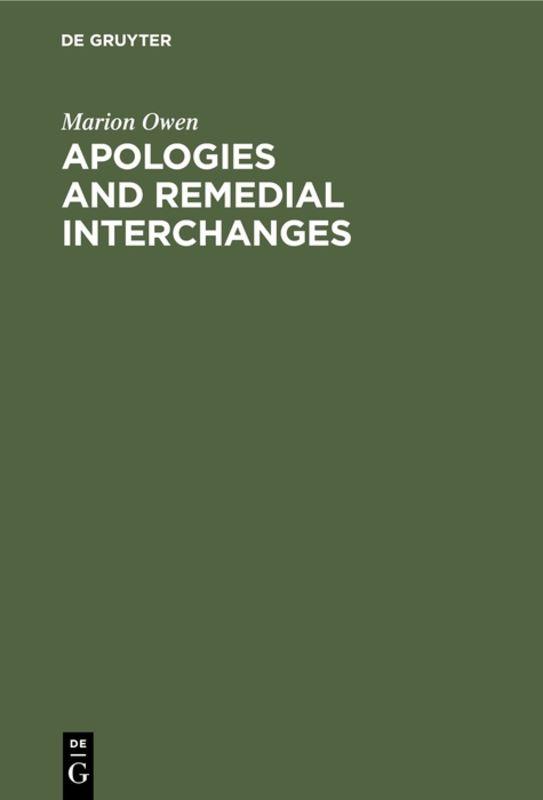 Apologies and Remedial Interchanges
