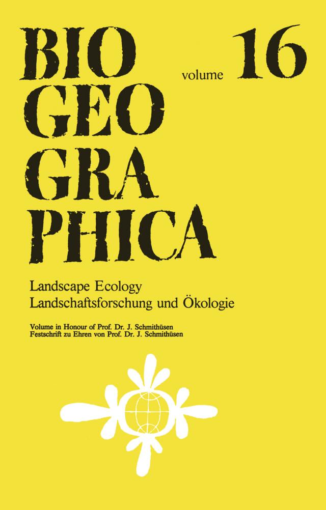 Landscape Ecology/Landschaftsforschung und Okologie