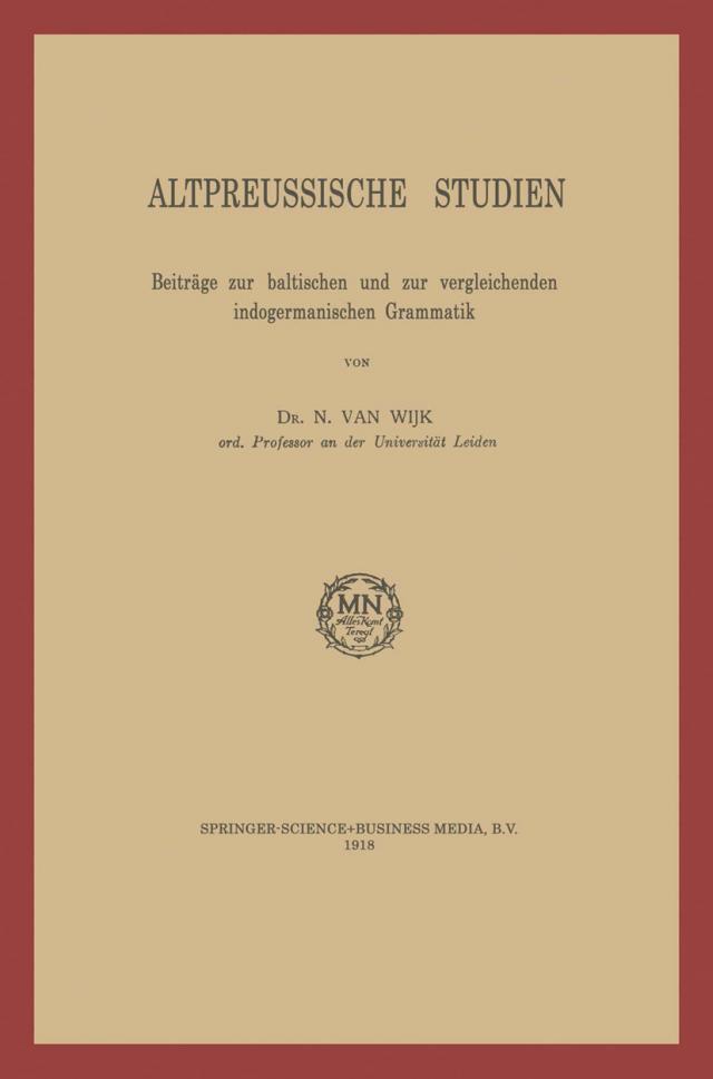 Altpreussische Studien