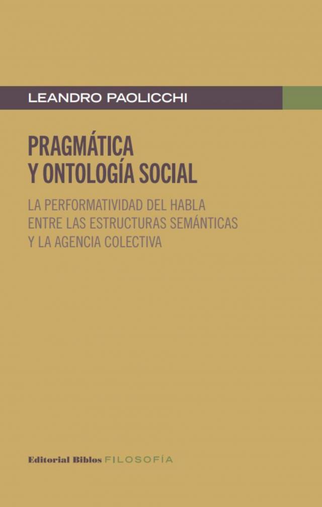 Pragmática y ontología social