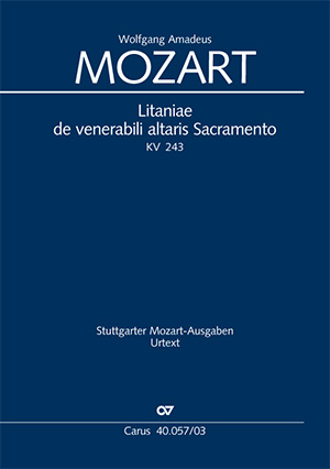 Litaniae de venerabili altaris Sacramento in Es (Klavierauszug)