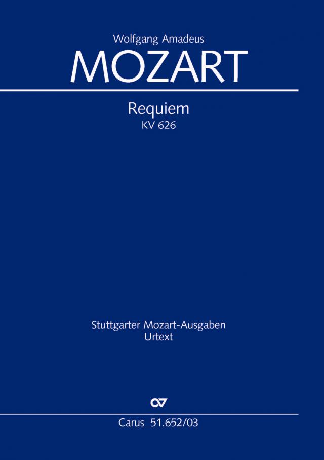 Mozart: Requiem KV 626 (Klavierauszug)