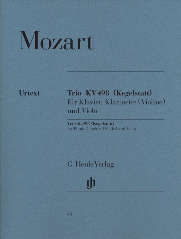Wolfgang Amadeus Mozart - Trio Es-Dur KV 498 (Kegelstatt)