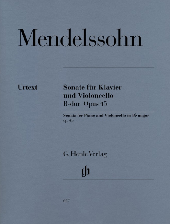 Felix Mendelssohn Bartholdy - Violoncellosonate B-dur op. 45