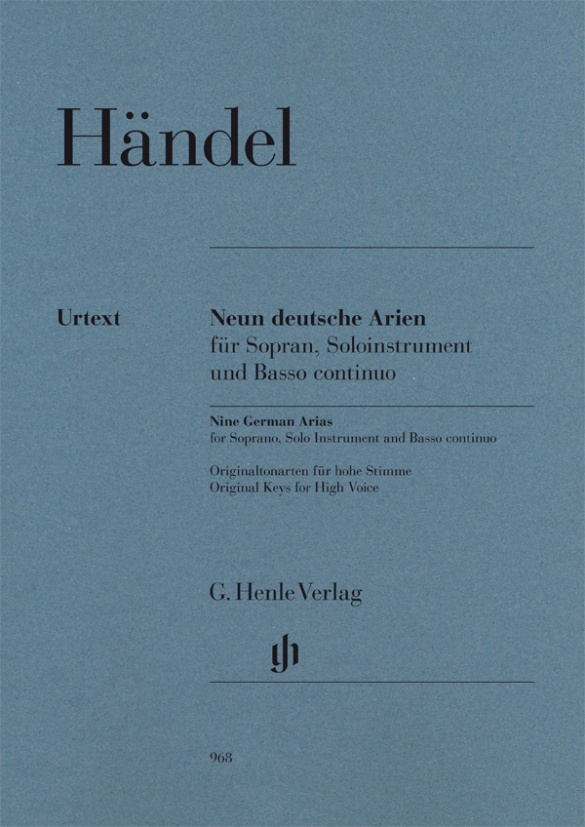 Georg Friedrich Händel - Neun deutsche Arien für Sopran, Soloinstrument und Basso continuo