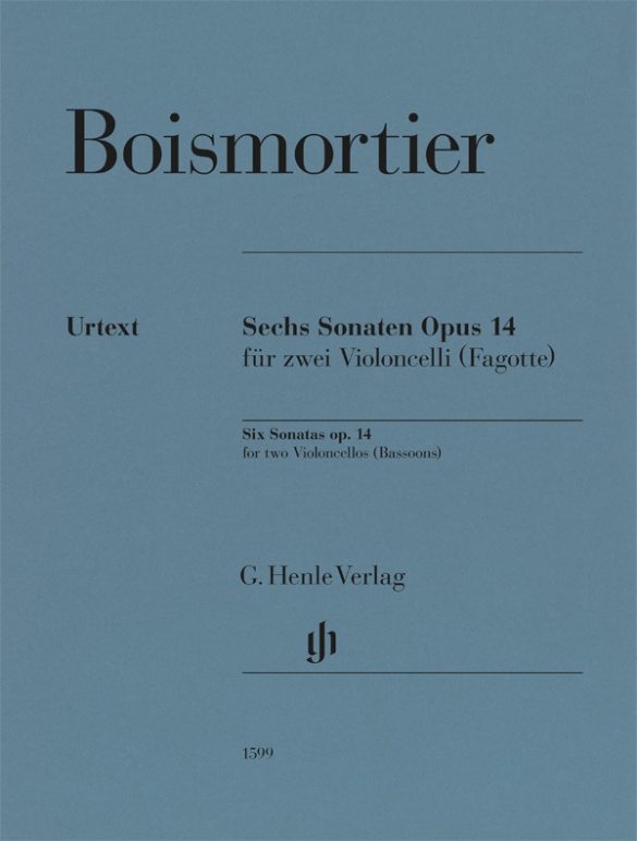 Joseph Bodin de Boismortier - Sechs Sonaten op. 14 für zwei Violoncelli (Fagotte)