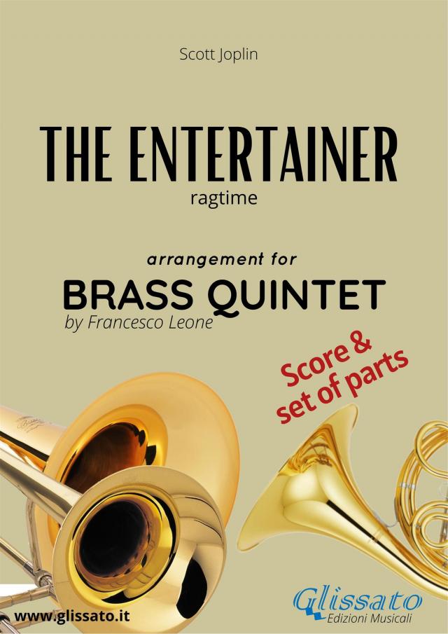 Brass Quintet Sheet Music: The Entertainer (score & parts)