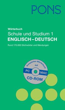 PONS Wörterbuch für Schule und Studium Globalwörterbuch Englisch-Deutsch