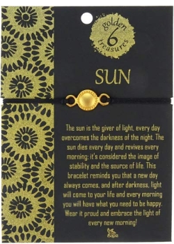 Armband SUN - SONNE, 24 Karat vergoldet