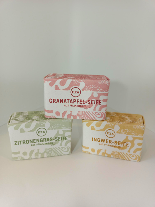 Seifenset Granatapfel/Zitronengras/Ingwer