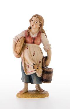 Rupert Mädchen mit Brot und Holzeimer 12cm Color